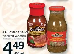 Fortinos LA COSTEÑA SAUCE offer