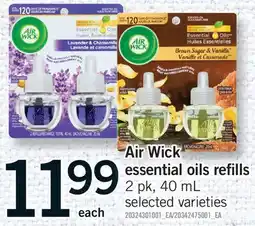 Fortinos AIR WICK ESSENTIAL OILS, 2 PK, 40 ML offer