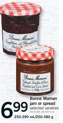 Fortinos BONNE MAMAN JAM OR SPREAD, 250-290 mL/250-380 g offer