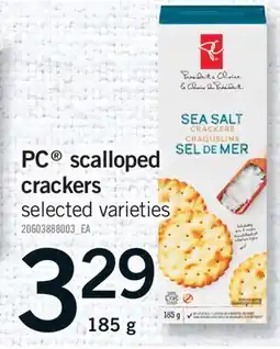 Fortinos PC SCALLOPED CRACKERS offer