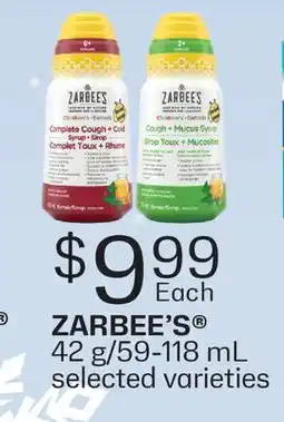 Fortinos ZARBEE'S , 42 g offer
