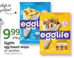 Fortinos EGGLIFE EGG-BASED WRAPS offer