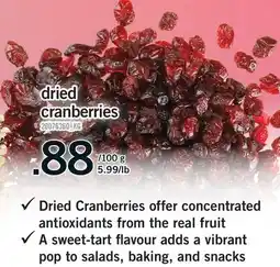 Fortinos DRIED CRANBERRIES offer