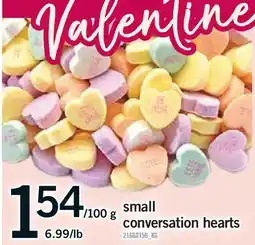 Fortinos SMALL CONVERSATION HEARTS offer