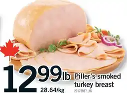 Fortinos PILLER'S SMOKED TURKEY BREAST offer