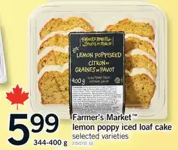 Fortinos FARMER'S MARKET LEMON POPPY ICED LOAF CAKE offer