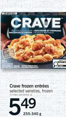 Fortinos CRAVE FROZEN ENTRÉES offer