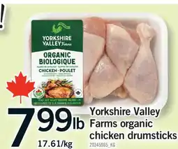 Fortinos YORKSHIRE VALLEY FARMS ORGANIC CHICKEN DRUMSTICKS offer