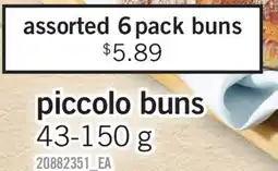 Fortinos PICCOLO BUNS offer