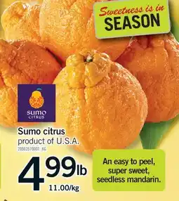 Fortinos SUMO CITRUS offer