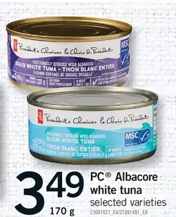 Fortinos PC ALBACORE WHITE TUNA offer