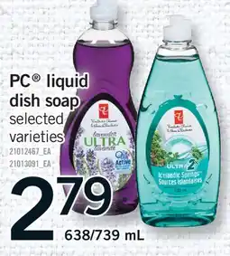 Fortinos PC LIQUID DISH SOAP, 638/739 ML offer