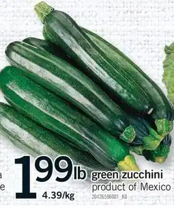 Fortinos GREEN ZUCCHINI offer