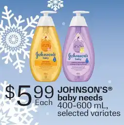 Fortinos JOHNSON'S BABY NEEDS offer