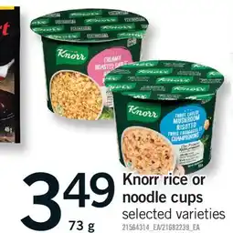 Fortinos KNORR RICE OR NOODLE CUPS offer