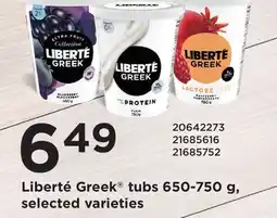 Fortinos LIBERTÉ GREEK TUBS offer
