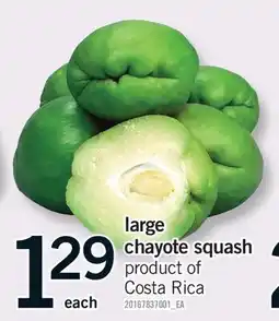 Fortinos LARGE CHAYOTE SQUASH offer