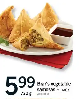 Fortinos BRAR'S VEGETABLE SAMOSAS offer