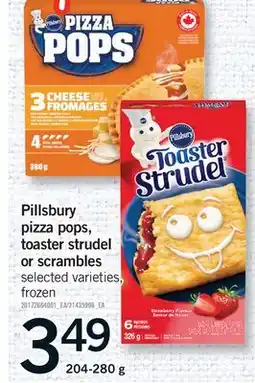 Fortinos PILLSBURY PIZZA POPS, TOASTER STRUDEL OR SCRAMBLES offer