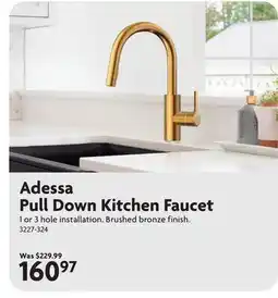 Home Hardware Adessa Pull Down Kitchen Faucet offer
