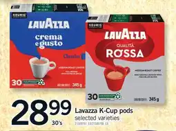 Fortinos LAVAZZA K-CUP PODS, 30'S offer