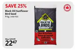 Home Hardware Black Oil Sunflower Bird Seed offer