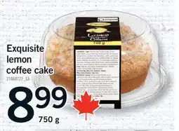 Fortinos EXQUISITE LEMON COFFEE CAKE offer