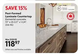 Home Hardware Post-Formed Laminate Countertop offer