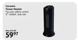 Home Hardware Ceramic Tower Heater offer
