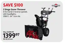 Home Hardware 2 Stage Snow Thrower offer