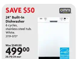 Home Hardware 24 Built-In Dishwasher offer