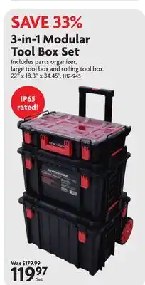 Home Hardware 3-in-1 Modular Tool Box Set offer