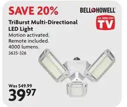Home Hardware TriBurst Multi-Directional LED Light offer