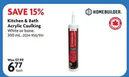 Home Hardware Kitchen & Bath Acrylic Caulking offer