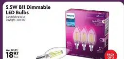 Home Hardware 5.5W B11 Dimmable LED Bulbs offer