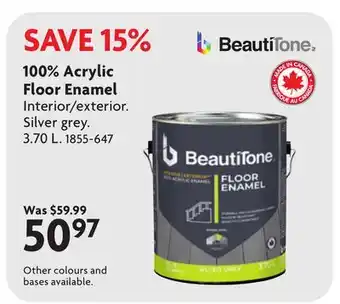 Home Hardware 100% Acrylic Floor Enamel offer