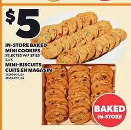 Independent Grocer IN-STORE BAKED MINI COOKIES, 24'S offer