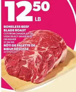 Independent Grocer BONELESS BEEF BLADE ROAST offer
