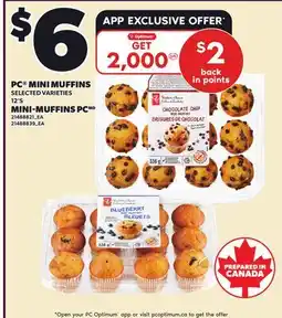 Independent Grocer PC MINI MUFFINS, 12'S offer