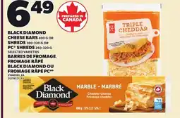 Independent Grocer BLACK DIAMOND CHEESE BARS 400 G OR SHREDS 300-320 G OR PC SHREDS 250-320 G offer
