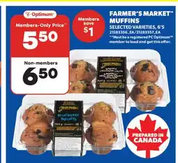 Real Canadian Superstore FARMER'S MARKET MUFFINS, 6' S offer