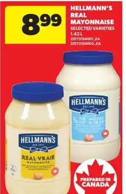Real Canadian Superstore HELLMANN'S REAL MAYONNAISE offer