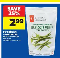 Real Canadian Superstore PC FROZEN VEGETABLES offer