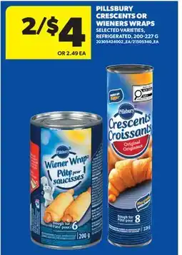 Real Canadian Superstore PILLSBURY CRESCENTS OR WIENERS WRAPS offer