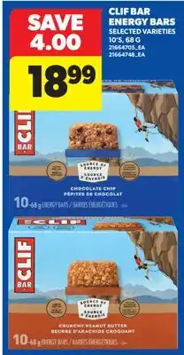 Real Canadian Superstore CLIF BAR ENERGY BARS, 10' S offer
