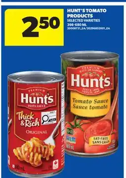 Real Canadian Superstore HUNT'S TOMATO PRODUCTS offer