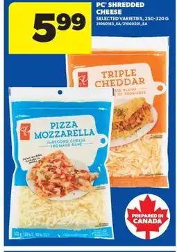 Real Canadian Superstore PC SHREDDED CHEESE offer