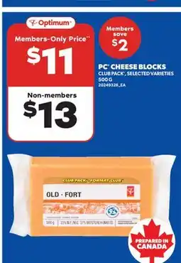 Real Canadian Superstore PC CHEESE BLOCKS offer
