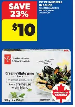 Real Canadian Superstore PC PEI MUSSELS IN SAUCE offer
