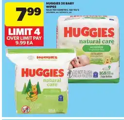 Real Canadian Superstore HUGGIES 3X BABY WIPES, 168-192' S offer